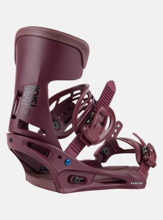 Burton Men's Mission Re:Flex Snowboard Bindings, Almandine