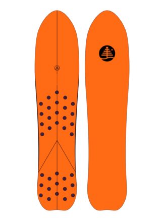 Burton Family Tree Backseat Driver Pow Surfing Snowboard, 140