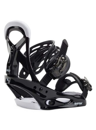 Burton Kids' Smalls Re:Flex Snowboard Bindings, Black
