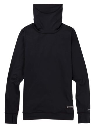 Burton Women's Midweight Base Layer Long Neck Shirt, True Black