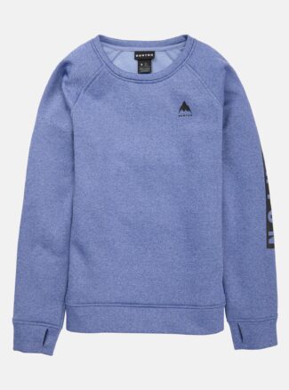 Burton Women's Oak Crewneck Fleecelate Blue Heather