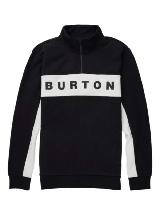 Burton Men's Lowball Quarter-Zip Fleece, True Black