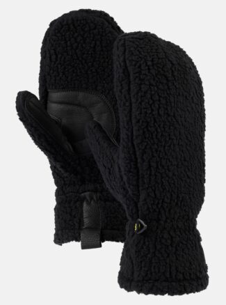 Burton Women's Stovepipe Fleece Mittens, True Black Heather