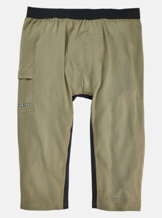 Burton Men's Midweight X Base Layer Three-Quarter Boot Pants, Forest Moss