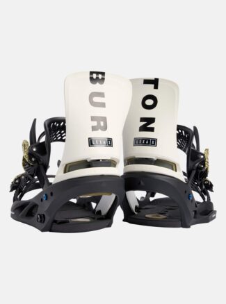 Burton Women's Lexa X EST Snowboard Bindings, Black / Stout White / Logo