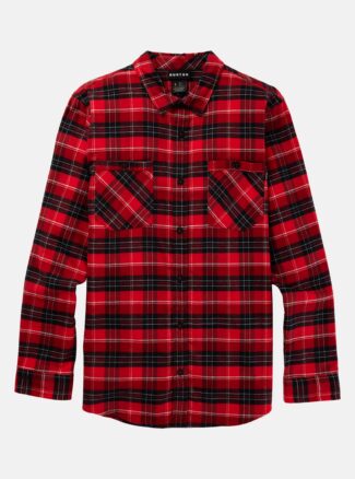 Burton Men's Favorite Long Sleeve Flannel, Tomato Bradley Plaid