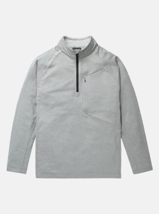Burton Men's Multipath Grid Quarter-Zip Fleeceharkskin