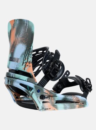 Burton Men's MINE77 Cartel X EST Snowboard Bindings, True Black Spray Paint