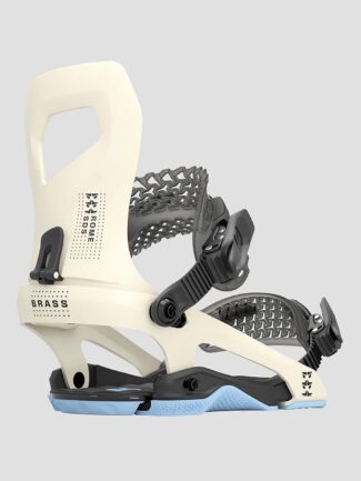 Rome Brass Snowboard Bindings bone white