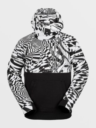 Men's Volcom Hydro Riding Hoodie - BLACK WHITE