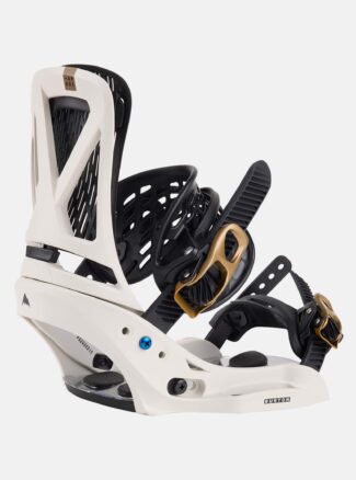 Burton Women's Escapade EST Snowboard Bindings, White / Gold