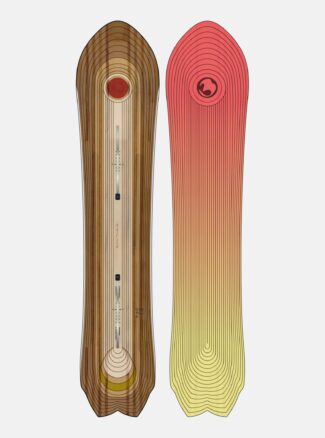 Burton Fish 3D Directional Flat Top Snowboard, Graphic, 161