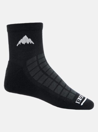 Burton Lightweight Quarter Crew Socks, True Black