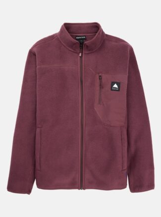 Burton Men's Cinder Full-Zip Fleece, Almandine