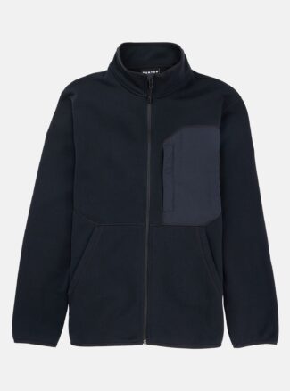 Burton Men's Runin Full-Zip Fleece, True Black