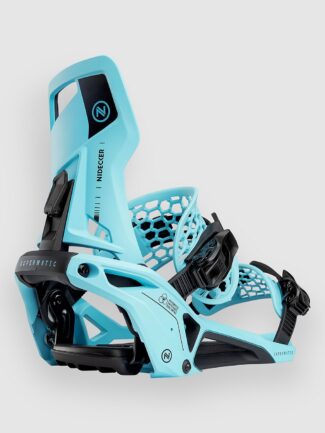 Nidecker Supermatic 2025 Snowboard Bindings escape cyan