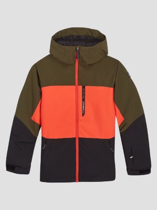 O'Neill Carbonite Snow Kids Jacket forest night colour block