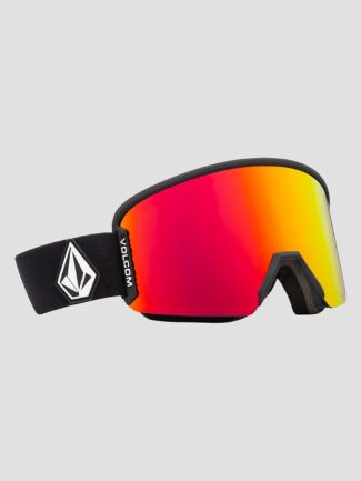 Volcom Garden 2 Matte Black Goggle red chrome