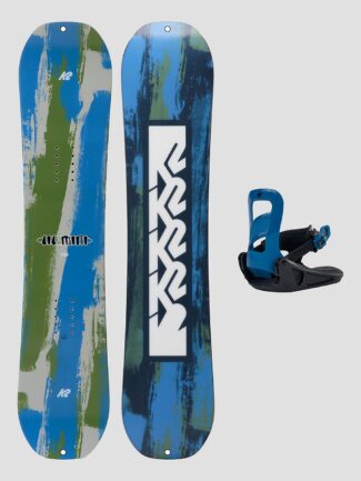 K2 Lil Mini + Mini Turbo S 2025 Kids Snowboard design